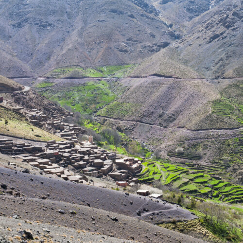 Berber village of Tacheddirt, High Atlas Mountains, Morocco, North Africa, Africa